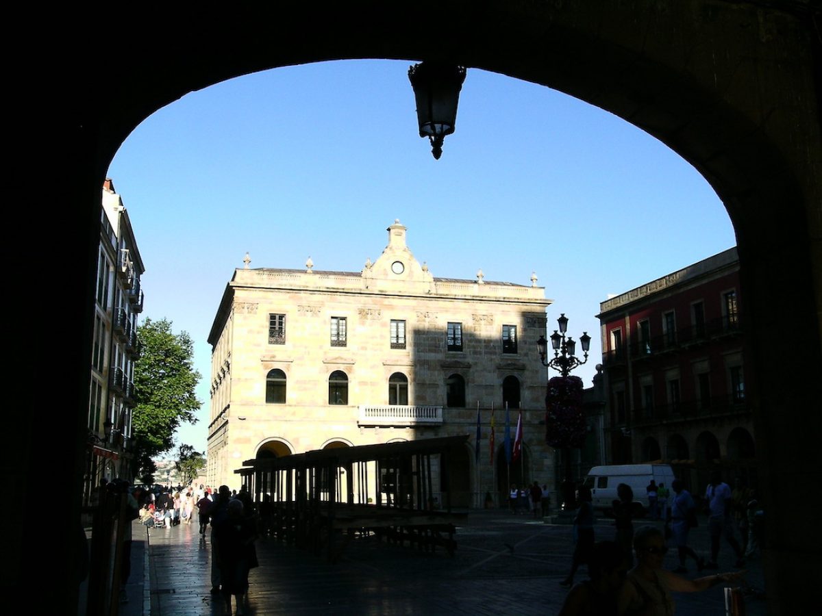 La plaza Mayor de Gijón