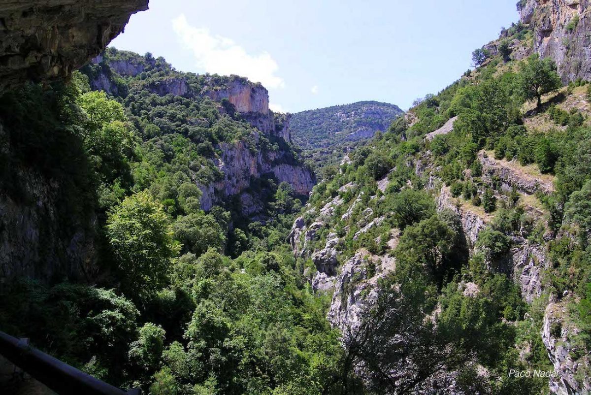 El río Bellós y el cañón de Añisclo