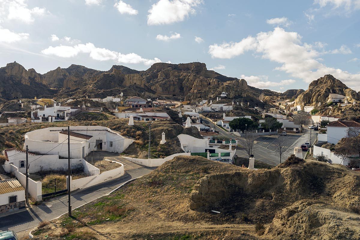 Barrio de las cuevas de Guadix