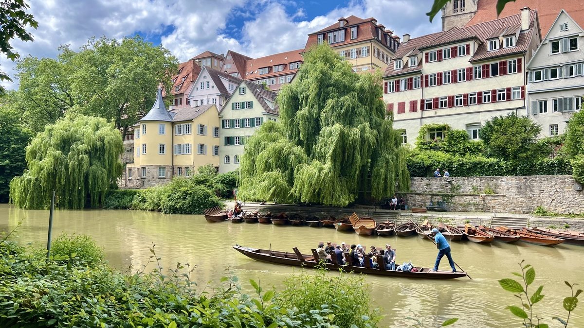 Paseo en barca por el río Neckar